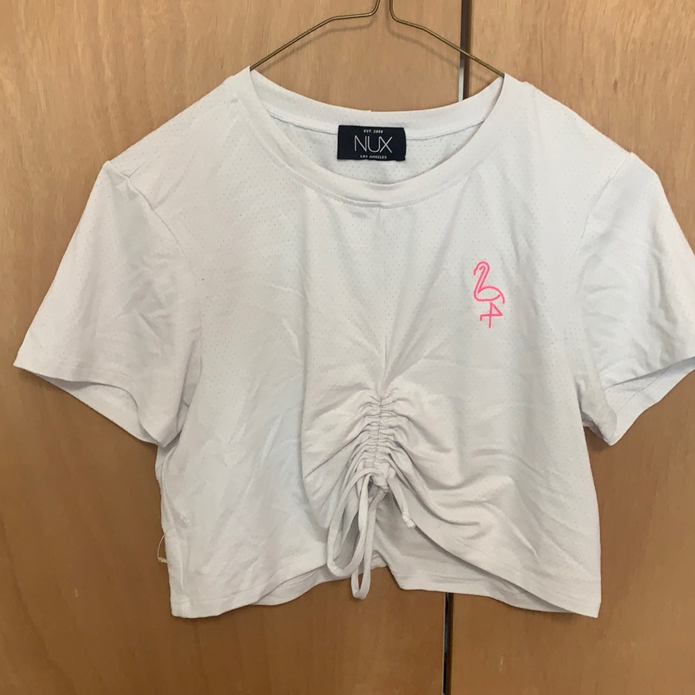 NUX Los Angeles custom workout crop top size M